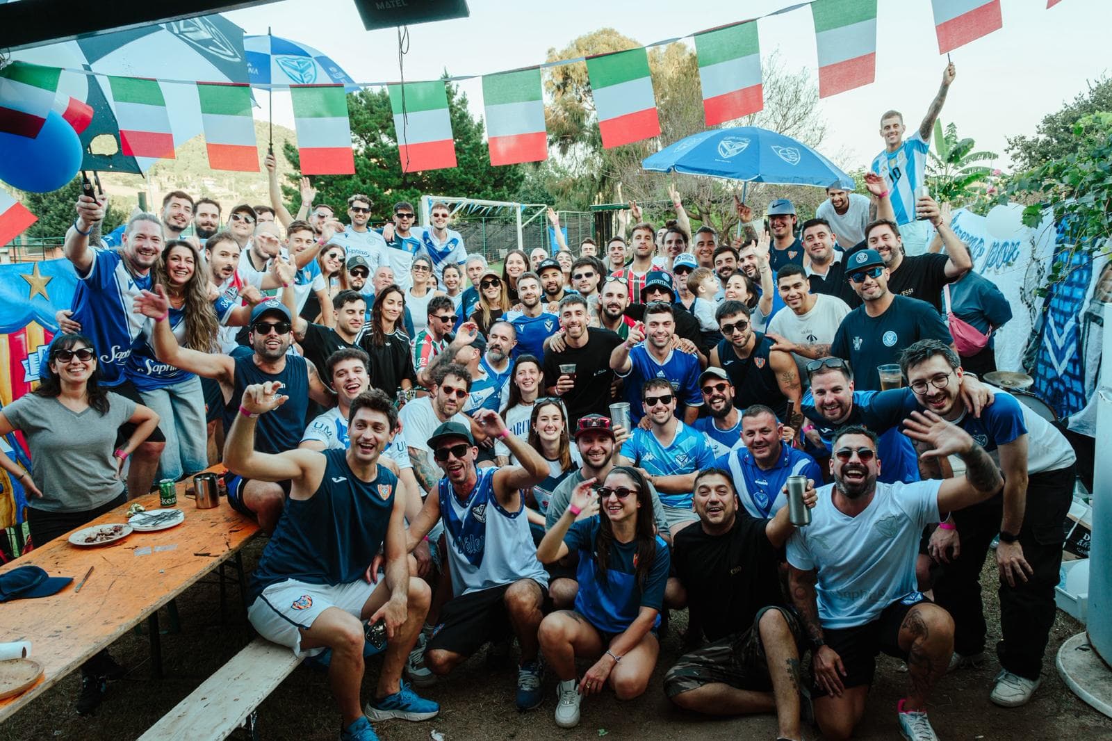 Socios de la peña de asado